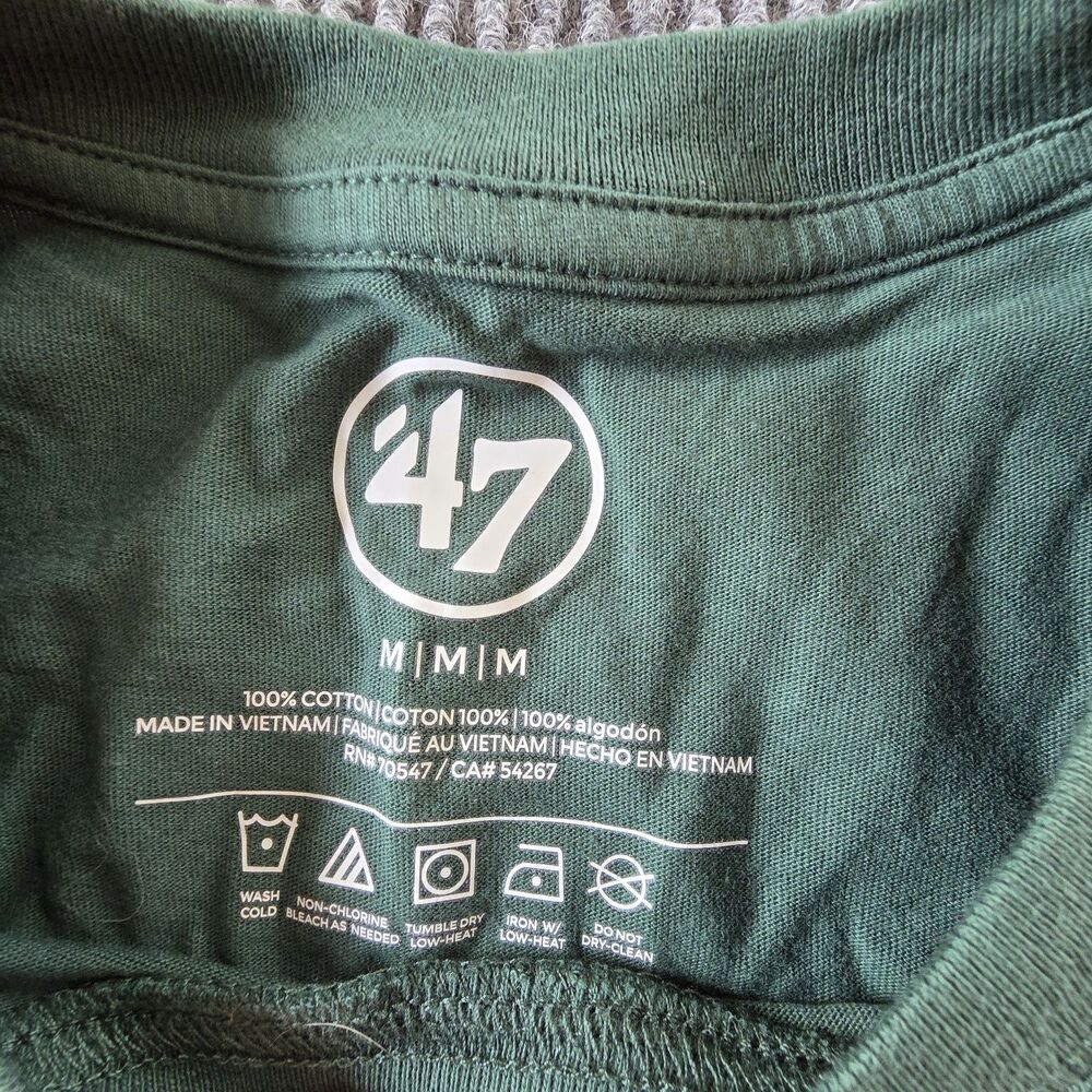 '47 Brand T-Shirt Men M Green Bay Packers Graphic Green NWT - Picture 3 of 8